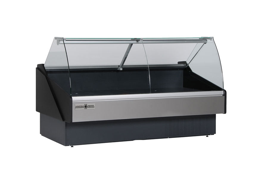 Fresh Meat Case Curved Glass - KFM-CG-120-S | Kitchen Equipped