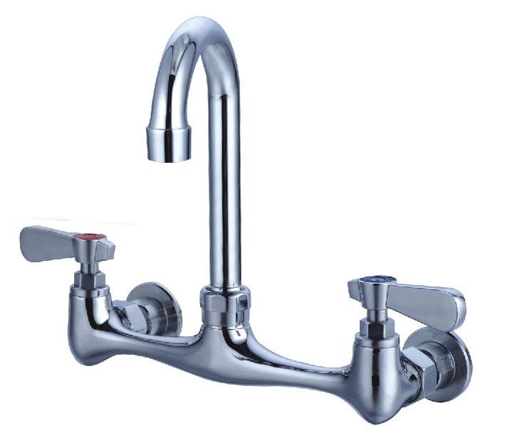 Magnum | 8" Centre Wall Mount Faucet, Lever Handle (various sizes) | Kitchen Equipped