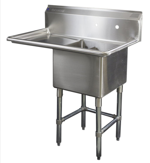 Magnum | Single Bowl Sink w/ Left Drainboard | Kitchen Equipped