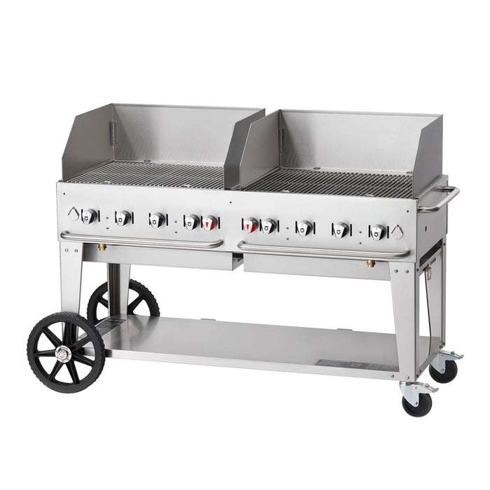 Crown Verity MCB-60WGP 60" Mobile BBQ Grill with Wind Guard Package - Natural Gas | Kitchen Equipped