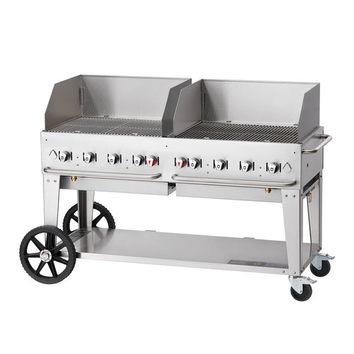 Crown Verity MCB-60WGP 60" Mobile BBQ Grill with Wind Guard Package - Liquid Propane | Kitchen Equipped