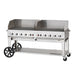 Crown Verity MCB-72WGP 72" Mobile BBQ Grill with Wind Guard Package - Natural Gas | Kitchen Equipped