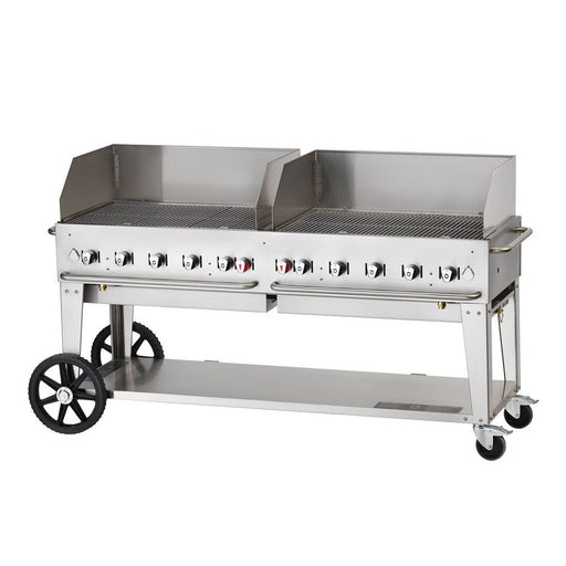 Crown Verity MCB-72WGP 72" Mobile BBQ Grill with Wind Guard Package - Liquid Propane | Kitchen Equipped