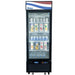 Atosa - Bottom Mount 1 Glass Door Refrigerator 11.1 Cu.Ft Black - MCF8725GR