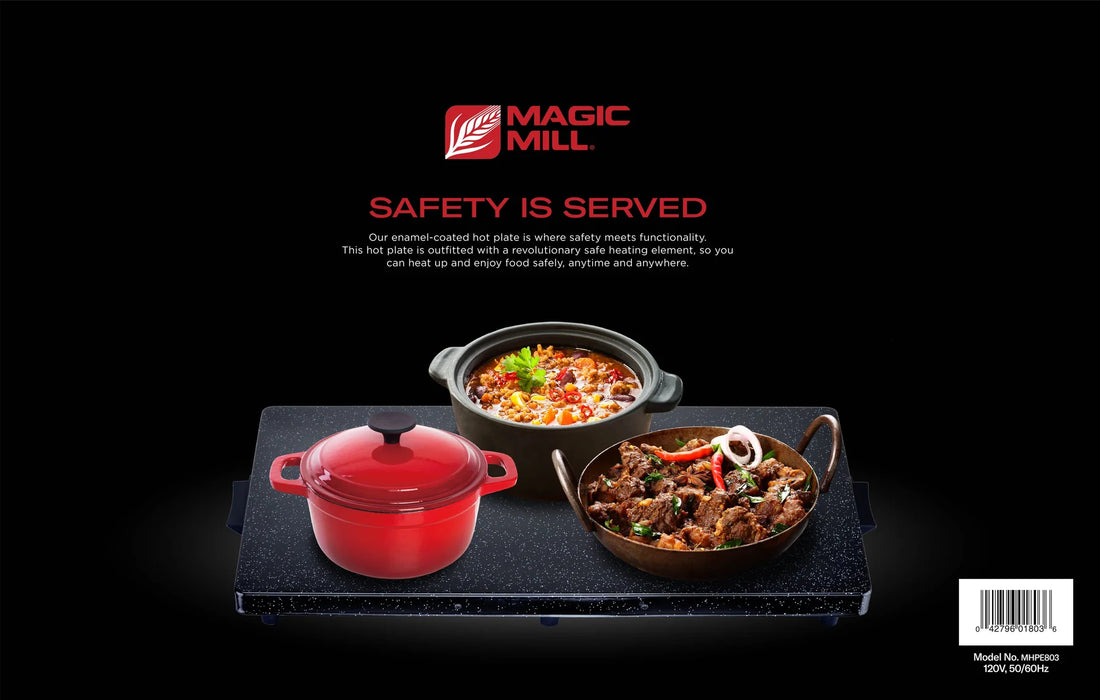 Magic Mill -ENAMEL HOT PLATE With Adjustable Temp