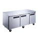 New Air NUF-072-SS 72″ 3 Door Undercounter Freezer - Kitchen Equipped