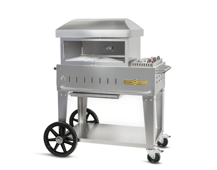 Crown Verity CV-PZ-24-MB 24" Mobile Pizza Oven - Liquid Propane | Kitchen Equipped