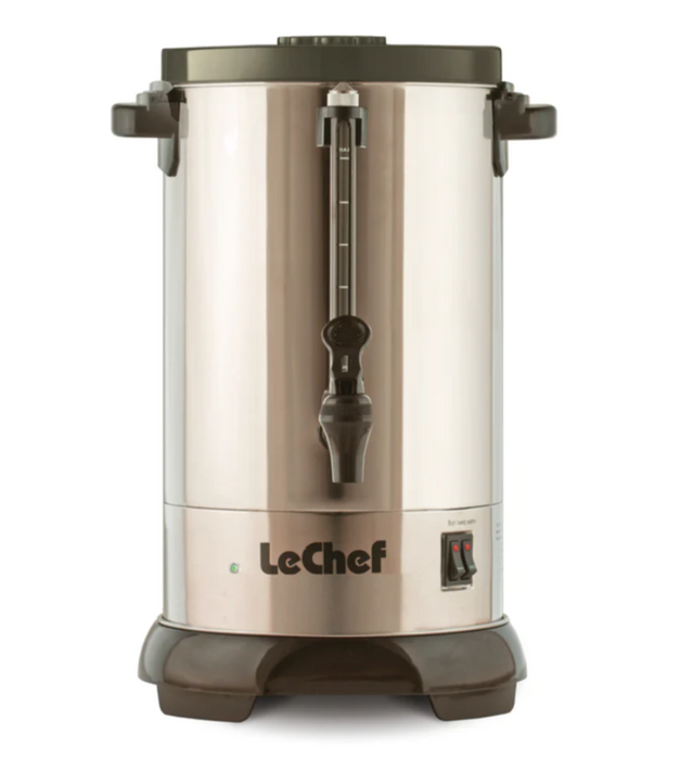 LE CHEF - LUR60 60 CUP HOT WATER URN, STAINLESS STEEL