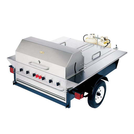 Crown Verity TG-1 48" Towable Grill with Storage Compartment | Kitchen Equipped