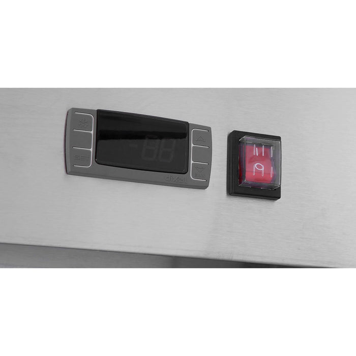 Atosa MBF8003 Top Mount Solid Three Door Reach-In Freezer - 115/208-230V