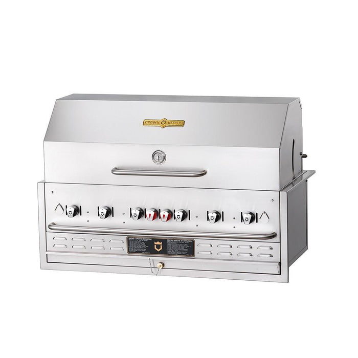 Crown Verity BI-48 48" Built-In BBQ Grill with Roll Dome Package - Natural Gas | Kitchen Equipped