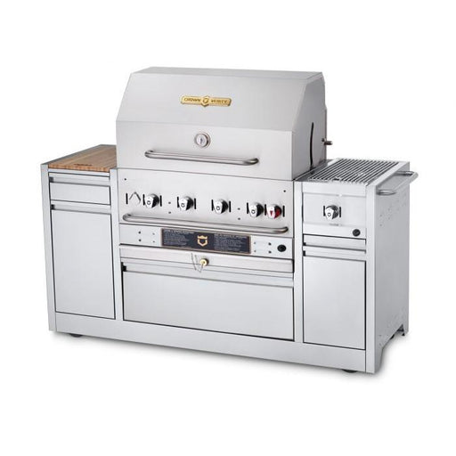 Crown Verity MBI-30I Hotel Series 30" Hotel Island BBQ Grill - Natural Gas | Kitchen Equipped