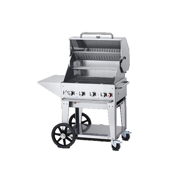 Crown Verity MCB-30-PKG 30" Mobile BBQ Grill Package - Natural Gas