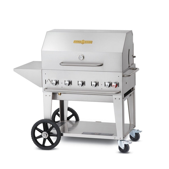 Crown Verity MCB-48-PKG 48" Mobile BBQ Grill Package - Liquid Propane | Kitchen Equipped