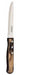 Round Steak Knife Brown Poly Wood - 21115095B | Kitchen Equipped