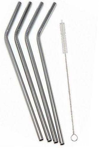 Reusable Stainless Straws 4pack | Kitchen Equipped