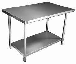 Thorinox - DSST-PT - STAINLESS STEEL WORKTABLE WITH POLY TOP - Kitchen Equipped