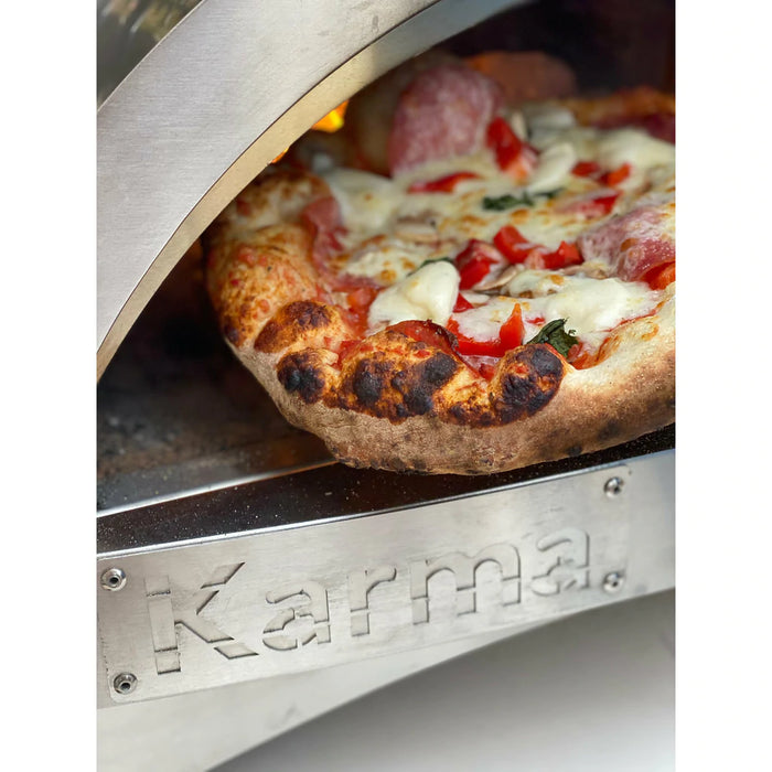 WPPO - WKK-01S-304 Wood Fired Pizza Oven, Karma 25 - 304SS With 201SS Base