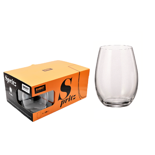 Banquet Crystal - CRYSTALLINE Spritz 590 ml Stemless Wine Glass 6/ Case