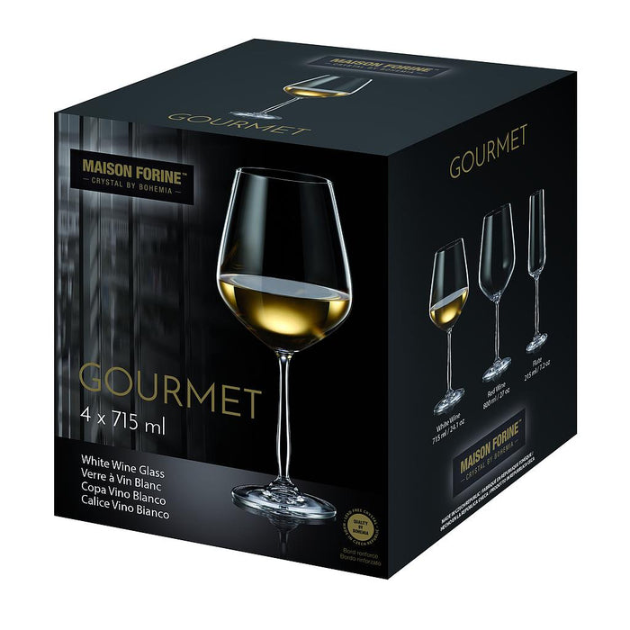 Maison Forine - CRYSTALLINE Gourmet 715 ml Wine Glasses 4/ Case