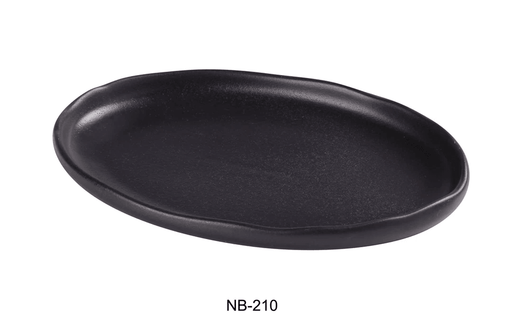 Yanco -  Noble Black -  OVAL PLATE - Kitchen Equipped