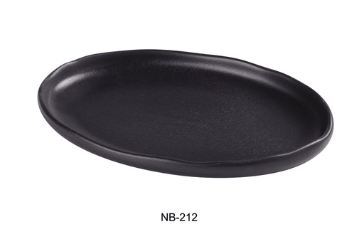 Yanco -  Noble Black -  OVAL PLATE - Kitchen Equipped