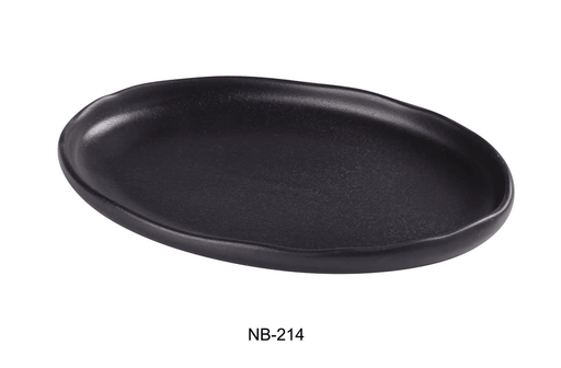 Yanco -  Noble Black -  OVAL PLATE - Kitchen Equipped