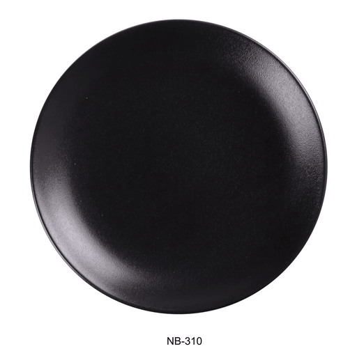 Yanco -  Noble Black -  COUPE SHAPE ROUND PLATE - Kitchen Equipped