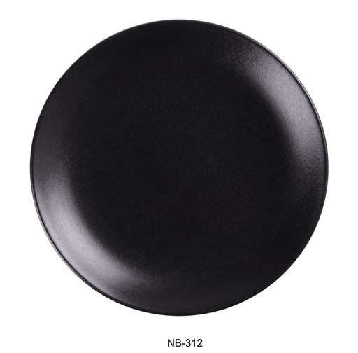 Yanco -  Noble Black -  COUPE SHAPE ROUND PLATE - Kitchen Equipped