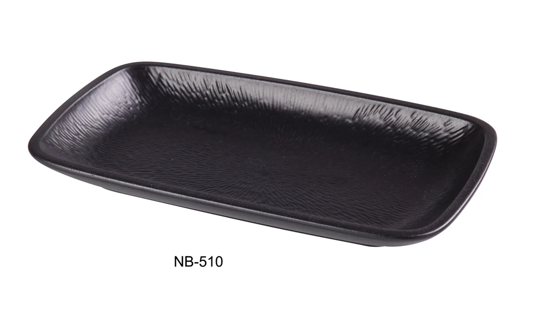 Yanco -  Noble Black -  RECTANGULAR PLATE