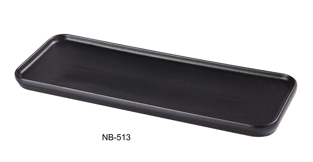 Yanco -  Noble Black -  RECTANGULAR PLATE