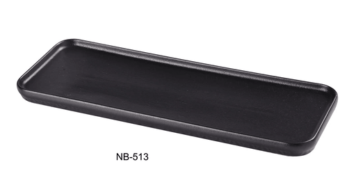 Yanco -  Noble Black -  RECTANGULAR PLATE - Kitchen Equipped