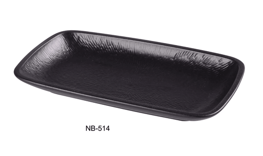 Yanco -  Noble Black -  RECTANGULAR PLATE - Kitchen Equipped