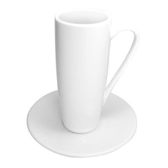 Könitz Porzellan - 2pc Coffee Bar No. 5 - Latte Macchiato - White, Set, 0.27 L, White, Porcelain, 4 pc set