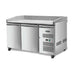 Kool-It KPZ-80-2 Granite Top Two-Section Stainless Steel Pizza Prep Table - 115V