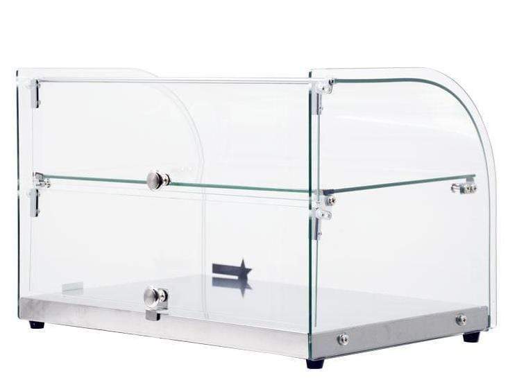 Omcan - 2 Tier Bakery Display Case with Front and Rear Doors - 22" Wide
