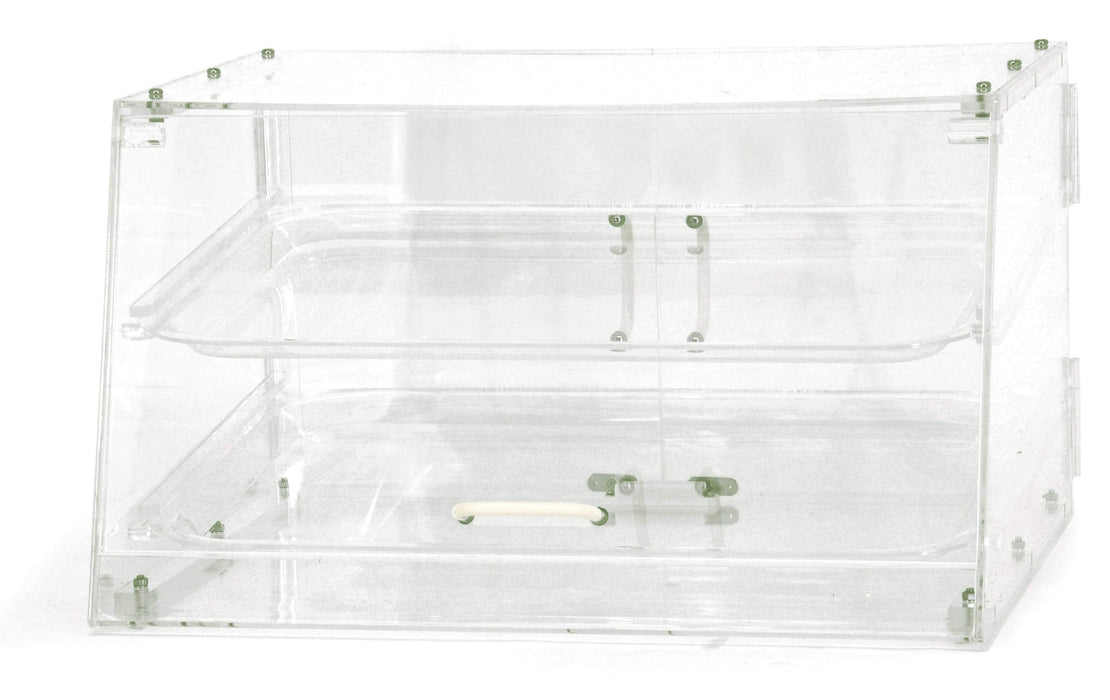 Omcan - 2 Tray Bakery Display Case with Front and Rear Doors - 20" Wide