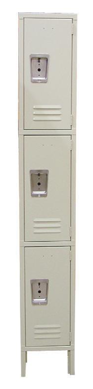 Omcan - 3 Tier Steel Painted Locker | Kitchen Equipped