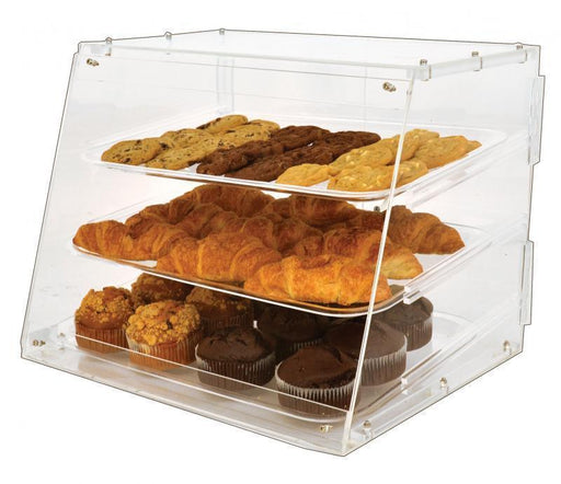 Omcan - 3 Tray Bakery Display Case with Rear Doors - 20" Wide | Kitchen Equipped