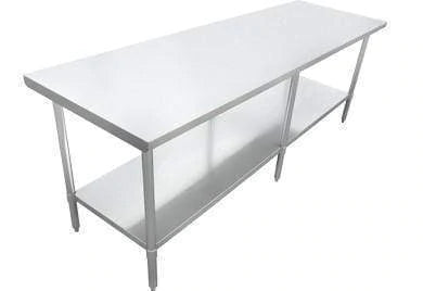 Omcan - Table de travail TOUT en acier inoxydable avec étagère inférieure - 24" de profondeur