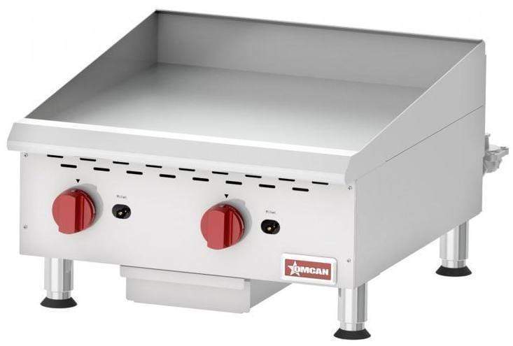 Omcan CE-CN-G24M - 24" Manual Gas Griddle - 60,000 BTU | Kitchen Equipped
