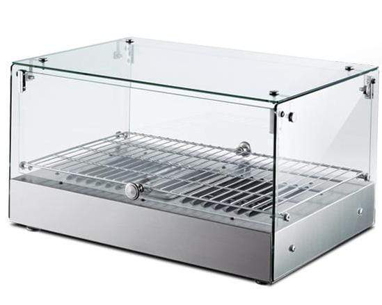 Omcan DW-CN-0035 - 22" Dual Service Heated Display Case | Kitchen Equipped