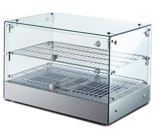 Omcan DW-CN-0050 - 22" Dual Service Heated Display Case | Kitchen Equipped