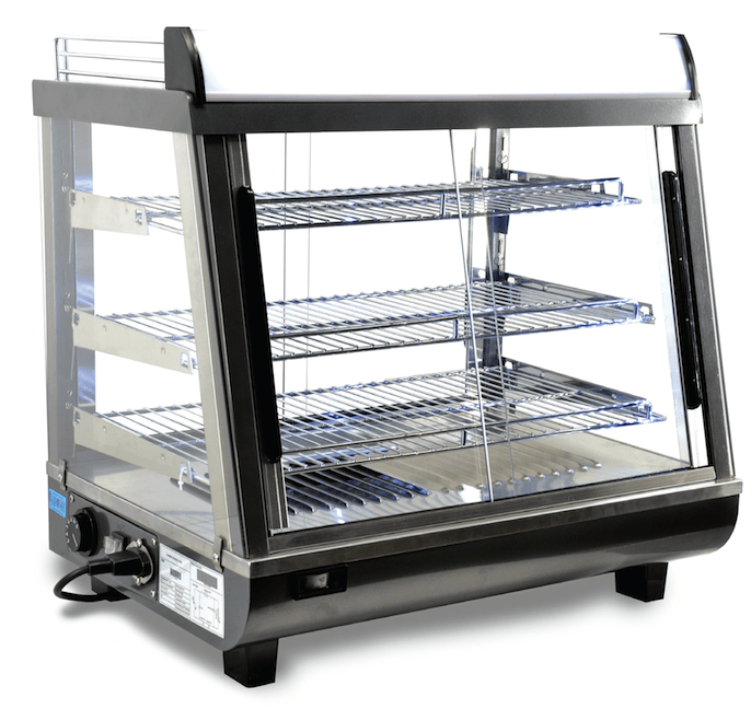 Omcan DW-CN-0096 - 26" Dual Service Heated Display Case | Kitchen Equipped