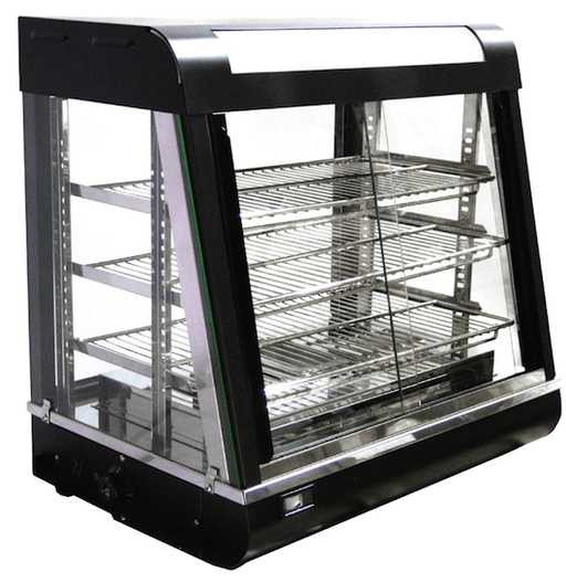 Omcan DW-CN-0686 - 27" Dual Service Heated Display Case | Kitchen Equipped