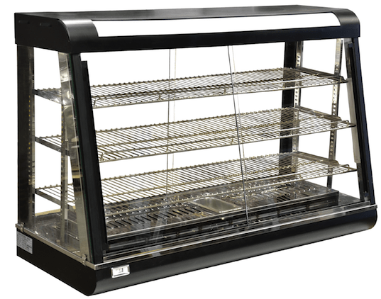 Omcan DW-CN-1194 - 47" Dual Service Heated Display Case | Kitchen Equipped