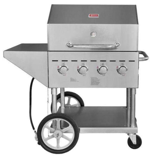 Omcan - Propane Mobile Commercial Outdoor Grill | Kitchen Equipped