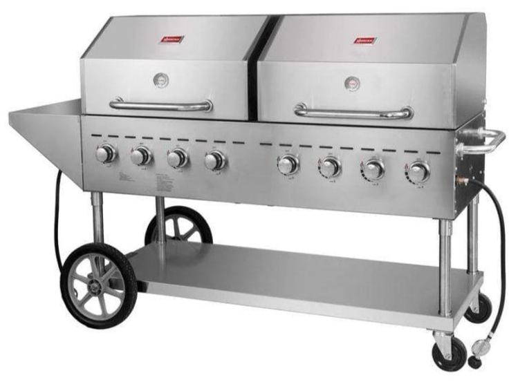 Omcan - Propane Mobile Commercial Outdoor Grill