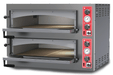 Omcan PE-IT-0038-D - Economy Double Deck Electric Pizza Oven - 27" x 27" x 6" Decks | Kitchen Equipped