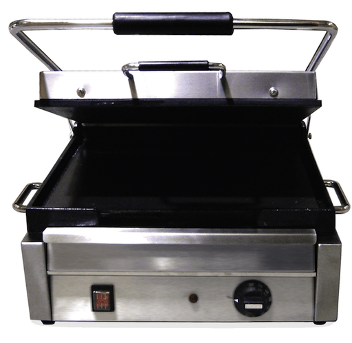 Omcan PG-CN-0679-F - 15" x 11" Smooth Panini Grill | Kitchen Equipped